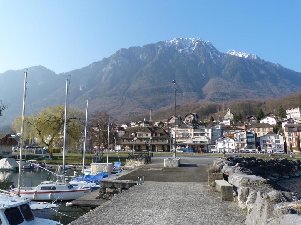 Le Lacustre 4Th Floor Port-Valais Exterior photo